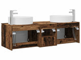 Bathroom Cabinet Set 3 pcs Old Wood 49.5 x 44.5 x 65.5 cm 3405745