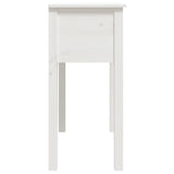 Console Table White 70x35x75 cm Solid Wood Pine 814610