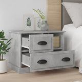 Bedside Cabinet Concrete Grey 60x39x45 cm 816364
