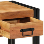 ZNTS Nightstands 2 pack 40x40x50 cm Solid Acacia Wood 4016705
