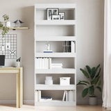 Book Cabinet with Shelf White 80 x 30 x 198 cm Engineered Wood 3333916
