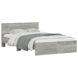 Bed Frame without Mattress Grey Sonoma 120x200 cm 3207495