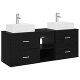 Bathroom Cabinet Set 3 pcs Black 49.5 x 41 x 62.5 cm 3405836