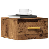 ZNTS Wall-mounted Bedside Cabinets 2 pcs Old Wood 35x35x20 cm 857064