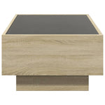 ZNTS Coffee Table with LED Sonoma Oak 90x50x30 cm Engineered Wood 847520