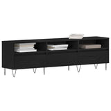 TV Cabinet Black Oak 150 x 30 x 44.5 cm Engineered Wood 862877
