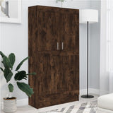 Book Cabinet Smoked Oak 82.5x30.5x150 cm Engineered Wood 815612