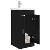 Bathroom Vanity with Sink Black Oak 42 x 40 x 84.5 cm 890673