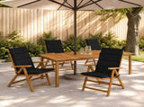 6-Piece High Back Bhair Cushions GEMERT 100% Polyester Black 946058