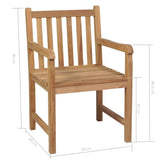 44999 5 Piece Outdoor Dining Set Solid Teak Wood