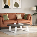 Coffee Table Legs U-Shaped 2 pcs White 60x cm Steel 4012749