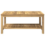 Coffee Table Whitewash 100.5 x 49 x 45 cm Solid Acacia Wood 901820