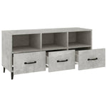 TV Cabinet Concrete Grey 102x35x50 cm Engineered Wood 812613