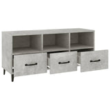 TV Cabinet Concrete Grey 102x35x50 cm Engineered Wood 812613