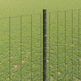 Fence and Post Grey 1.6 x 10 m Steel 3336136