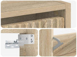 Wall-Mounted Shoe Cabinet ARNHEM 71 x 17 x 43 cm Sonoma Oak 896627