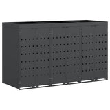 Wheelie Bin Storage for 3 Bins Anthracite 204 x 77.5 x 121.5 cm 3394744