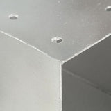 Post Connectors 4 pcs Y Shape Galvanised Metal 91x91 mm 145474
