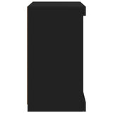 Sideboard with LED Lights Black 41x37x67 cm 836722