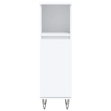 3 Piece Bathroom Furniture Set White Engineered Wood 3190221