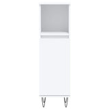 3 Piece Bathroom Furniture Set White Engineered Wood 3190221