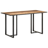 Dining Table 140 cm Rough Mango Wood 320691
