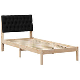 Bed Frame with Upholstered Headboard Brown 90 x 200 cm 878846