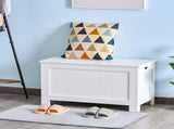 Lift Top Storage Chest Toy Box Organizer with Lid and Safety Hinges for Bedroom Entryway Living Room T3398P341296