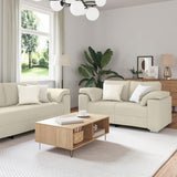 Sofa 2 pcs Beige Linen 3324689