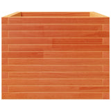 Garden Planter Wax Brown 60x60x49.5 cm Solid Wood Pine 3282521