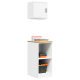 Garage Cabinets 2 pcs White Engineered Wood 3328269
