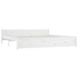Bed Frame without Mattress with Drawers White 200x200 cm 3103580