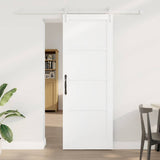 Sliding Door ORKDAL White 78 x 211 cm Solid Pine Wood 3333753