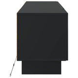 LED TV Cabinet Black Engineered Wood 896026