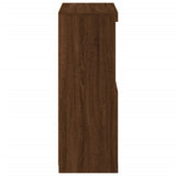 Sideboard with LED Lights Brown Oak 60.5x37x100 cm 836671