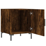 ZNTS Bedside Cabinets 2 pcs Smoked Oak 40x40x50 cm Engineered Wood 827575