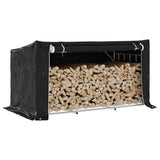 Firewood Rack with Rain Cover 200.5x100.5x110.5 cm Galvanised Steel 4104947