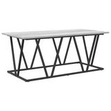 Coffee Table Grey 100 x 50 x 40 cm Engineered Wood and Metal 869711