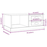 Coffee Table Concrete Grey 90x50x35 cm Engineered Wood 816244