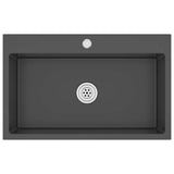 Handmade Kitchen Sink Black Stainless Steel 51515