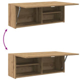 Bathroom Wall Cabinet Artisan Oak 80x25x30 cm Engineered Wood 860084