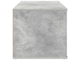 Electric Fireplace Concrete 100 x 37 x 45.5 cm Engineered wood 8020978