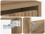 Wall-Mounted Shoe Cabinet ARNHEM 71 x 17 x 43 cm Artisan Oak 896634