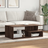 Coffee Table Brown Oak 102x55x35 cm Engineered Wood 848016