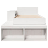 Bed Frame without Mattress White 80x200 cm Solid Wood Pine 3309756