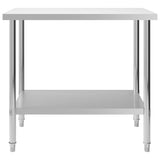 Kitchen Work Table 100x60x85 cm Stainless Steel 51188