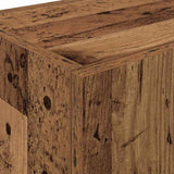 Kitchen Sideboard with Shelf 2 pcs Old Wood 60 x 50 x 180 cm 3365555