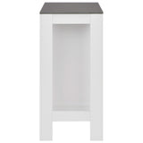Bar Table with Shelf White 110x50x103 cm 280216