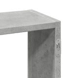 ZNTS Wall Shelf Concrete Grey 159x18x66 cm Engineered Wood 853302