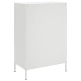 Highboard White 68x39x101.5 cm Steel 843113